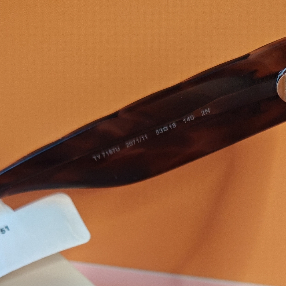 Tory Burch Black Tortoise Shell Color Sunglasses - Picture 5 of 8